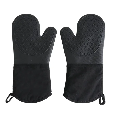 Short Silicone Oven Heat Resistant Mitts, Short Y