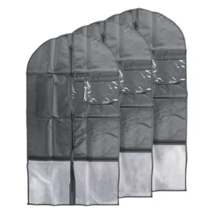 Foldable Garment Bags 43"x23"(3 Pack, Black)
